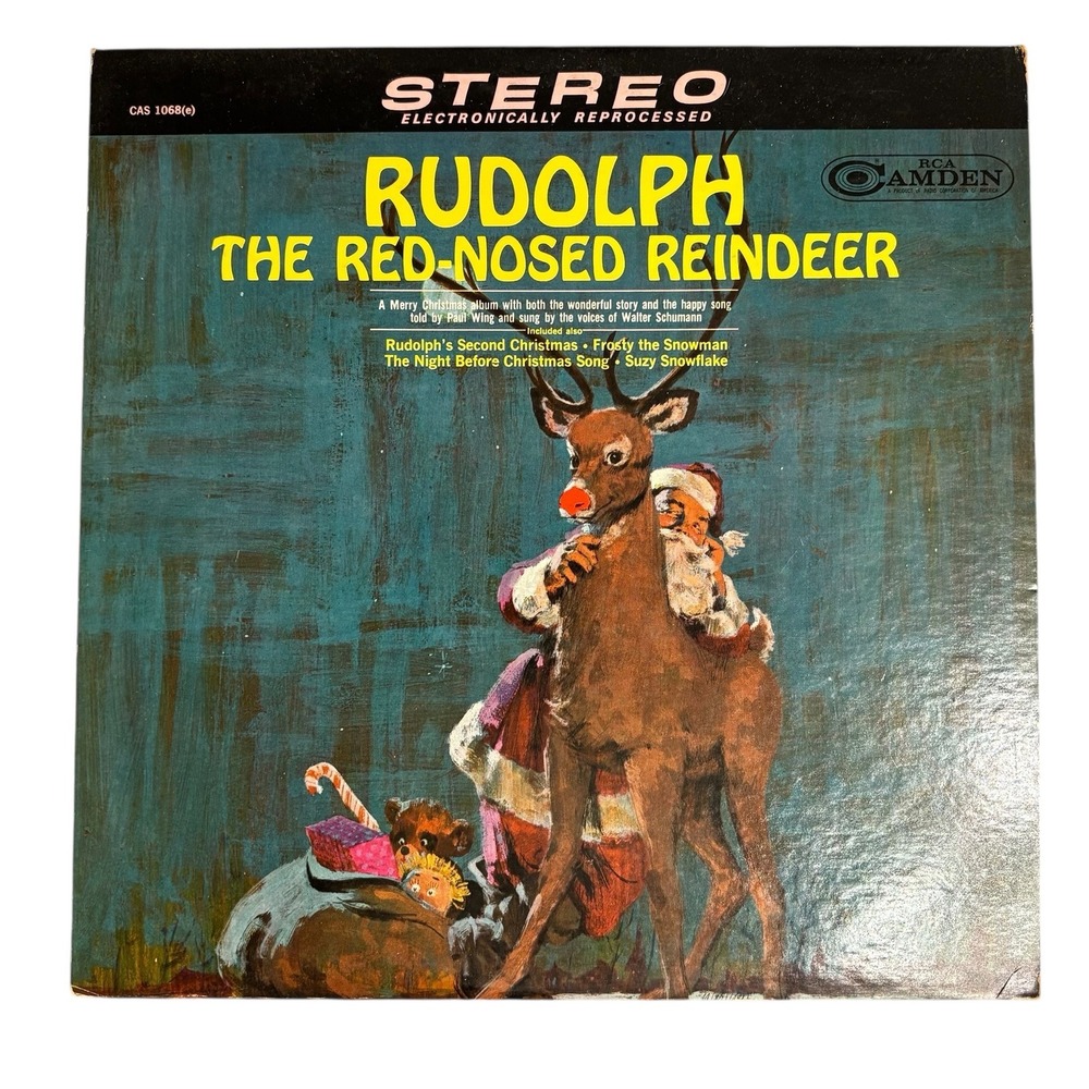 Rudolph The Red Nosed Reindeer RCA Camden Vinyl Record Album‎ CAS 1068 Stereo